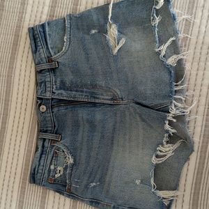 Abercrombie & Fitch distressed jean shorts
